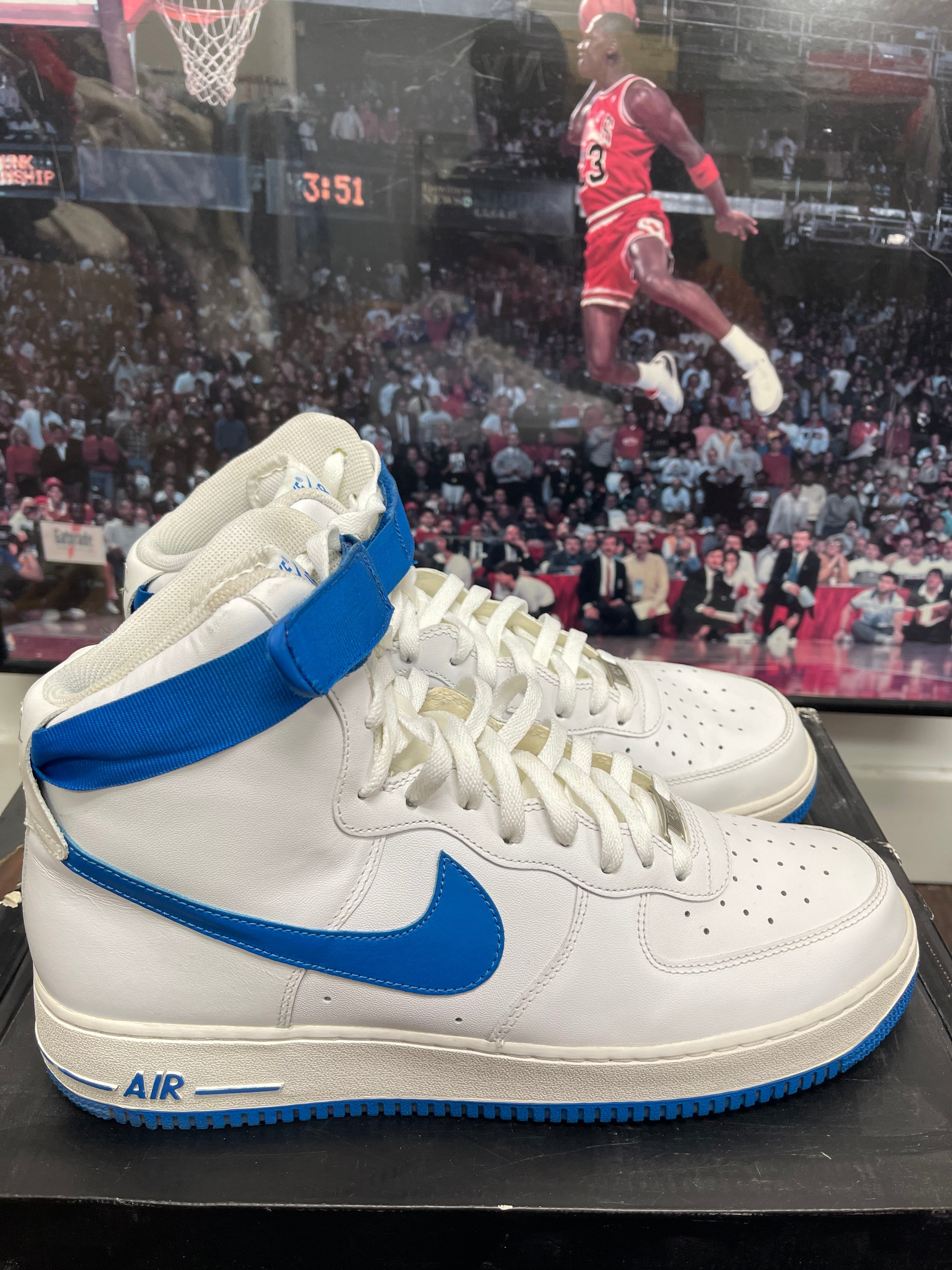 Air Force 1 High ‘ White Soar Blue ‘ Size 13